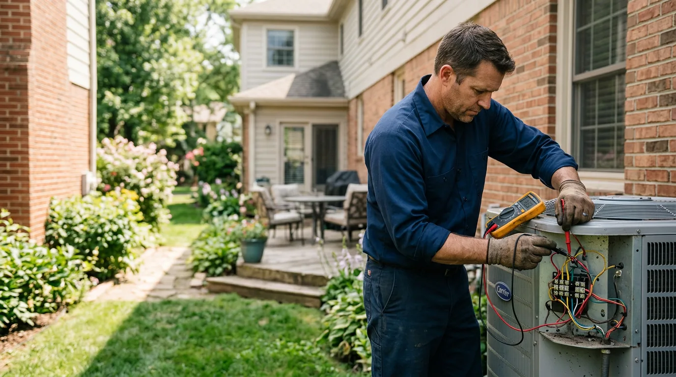 HVAC technician working near Montauk, NY